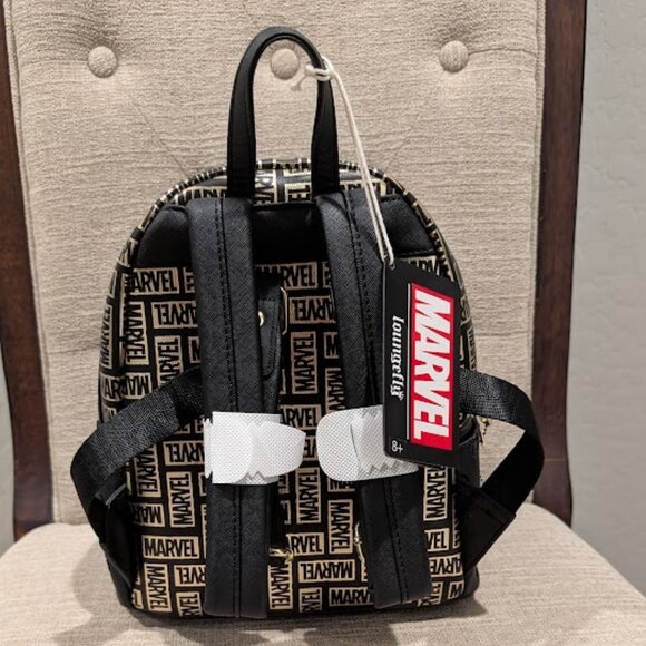 Loungfly Marvel 85th Anniversary All-Over Print Logo Mini Backpack main image 6